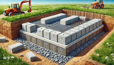 Как производят монтаж сборного фундамента